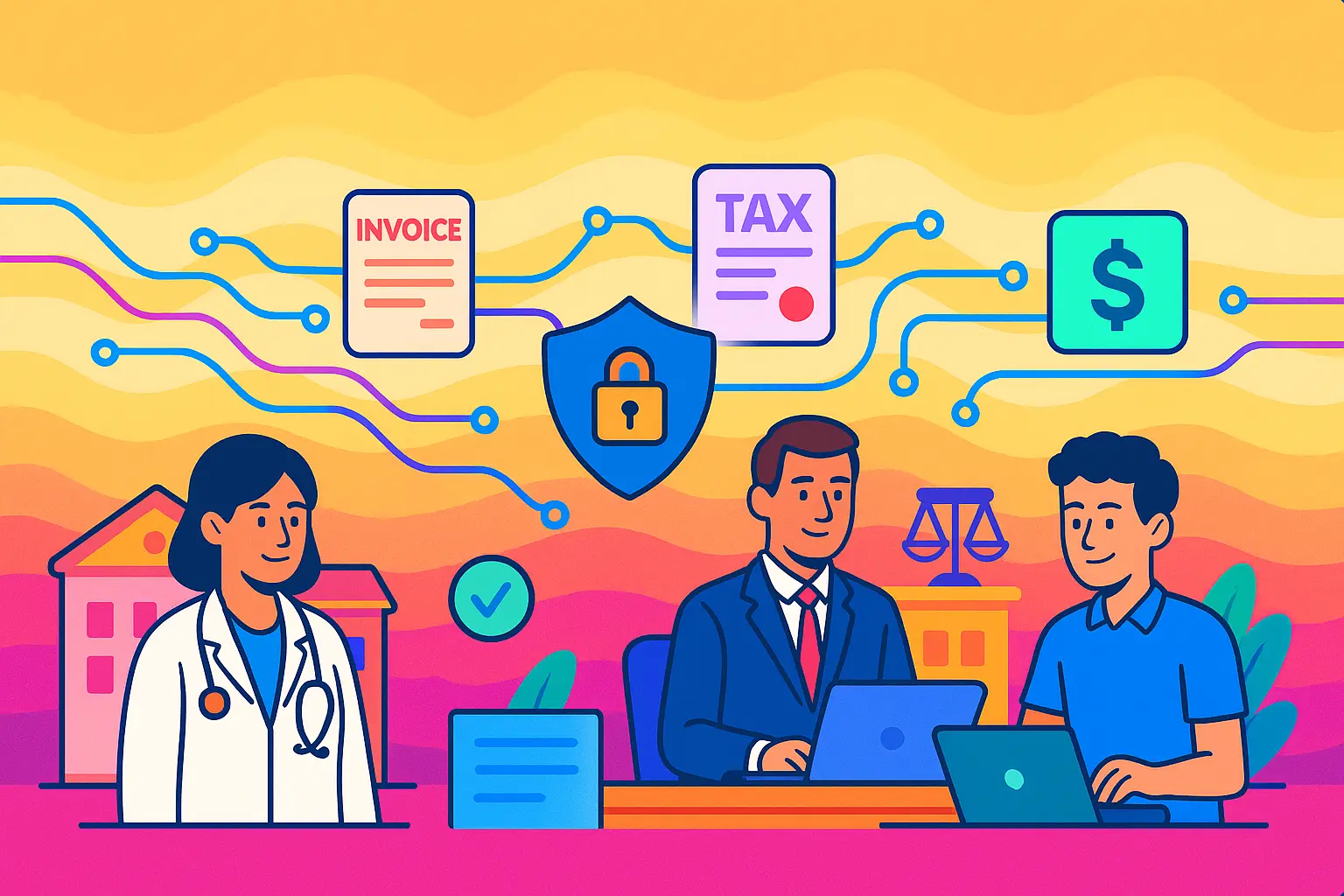 Finance professionals using Ledger